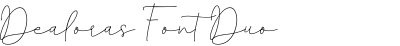 Dealoras Font Duo Signature